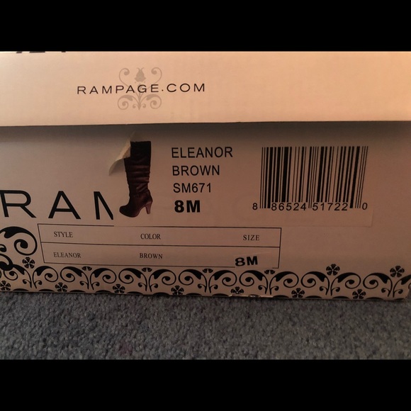 Rampage Brown Heel Boots - Picture 3 of 3